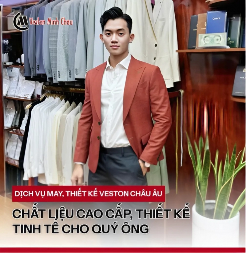 Dịch Vụ May, Thiết Kế Veston Châu Âu - Chất Liệu Cao Cấp, Thiết Kế Tinh Tế Cho Quý Ông